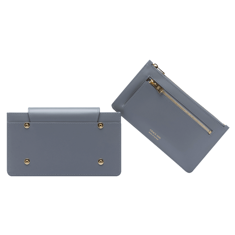 LOVE LETTER 2PL PHONE BAG WITH WALLET-GULL GREY