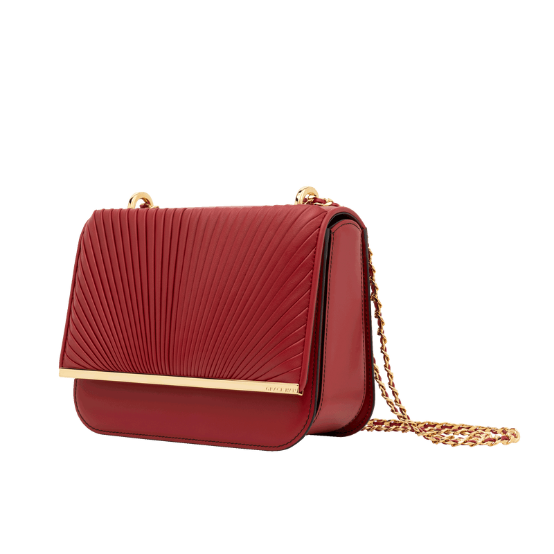 Premium Photo | A small red purse for small change in retro style isolated  on a white background