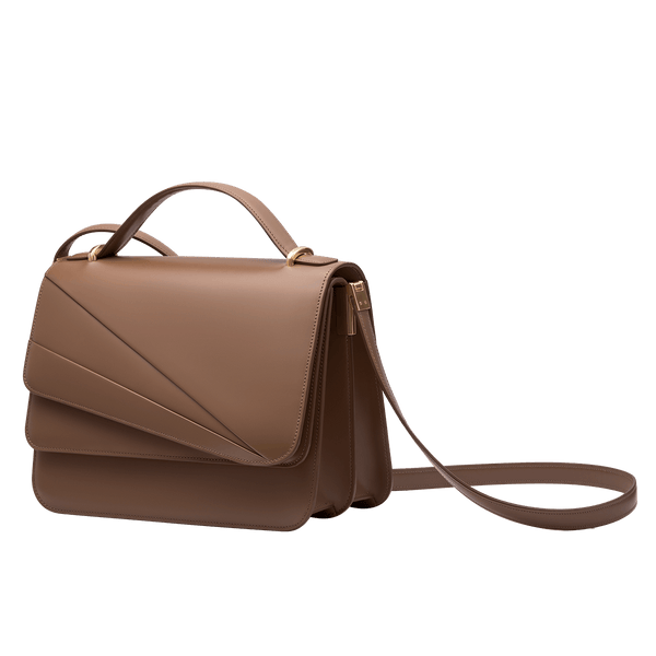 GRACE HAN BUTTERFLY SHOULDER BAG LARGE-CLAY