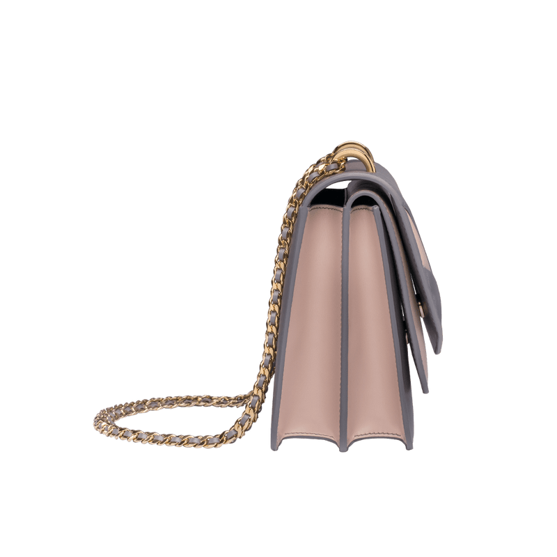 BUTTERFLY CHAIN BAG SMALL-GULL GREY/ROSE SMOKE